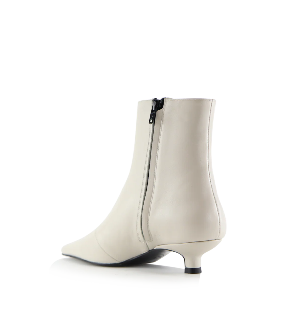 Elly 35 støvler, off-white læder - Image 5