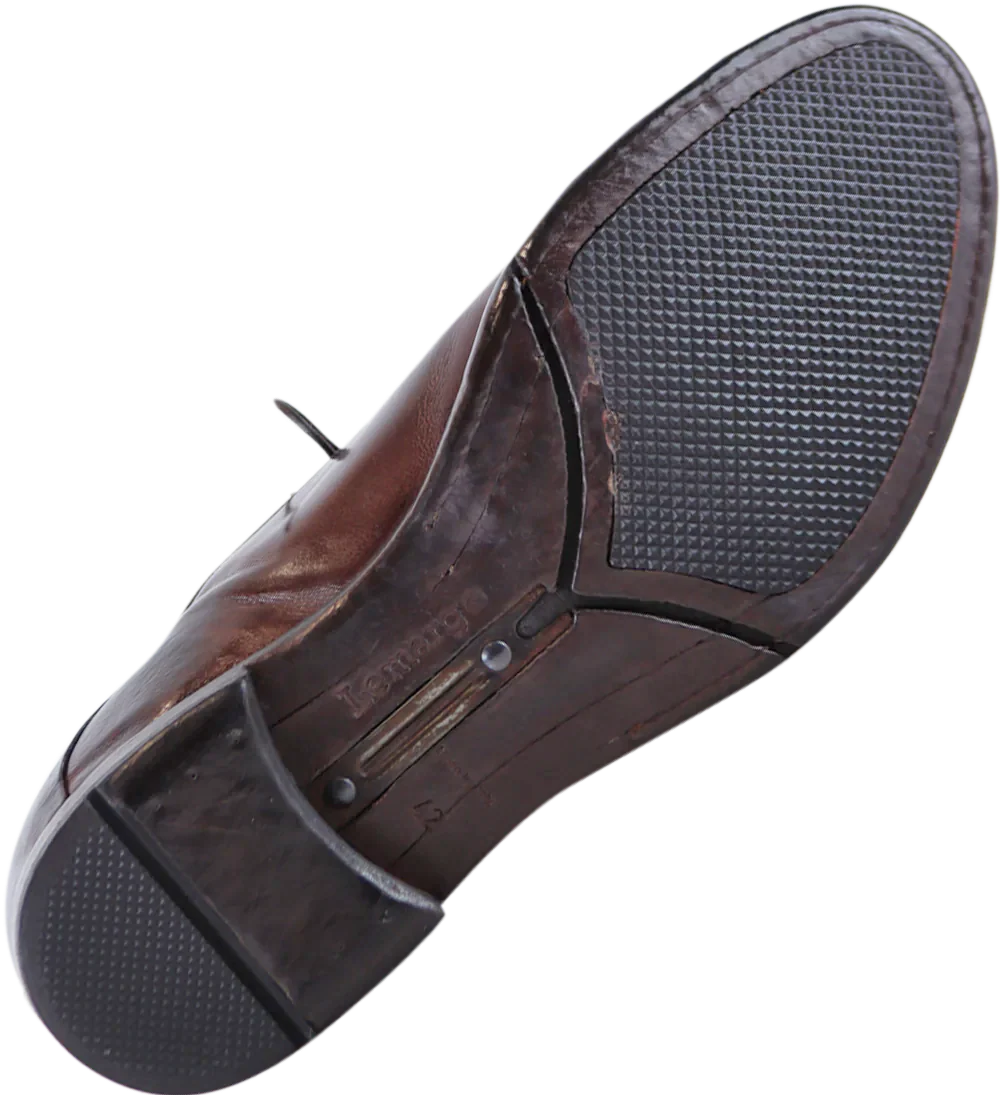 Elmo oxfords sko, brun læder - Image 7