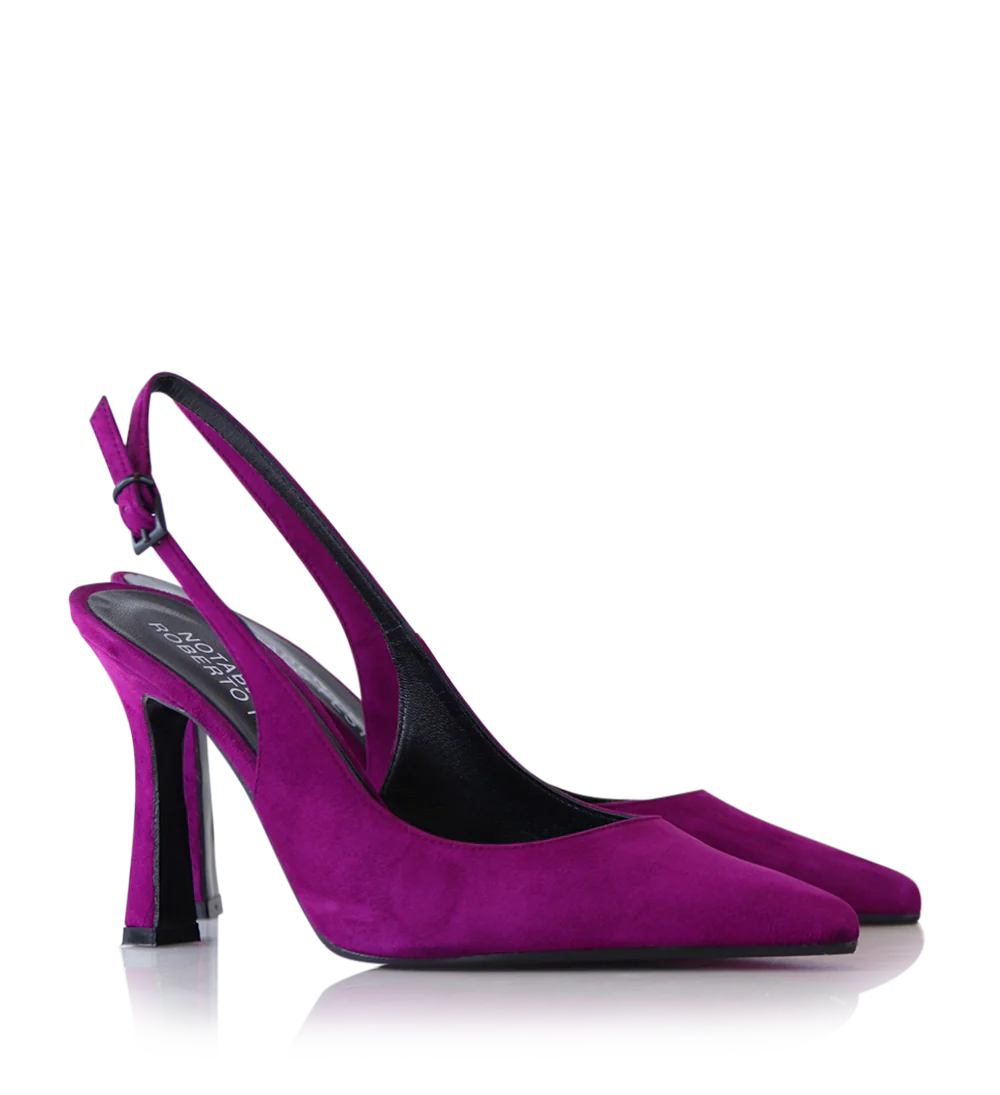 Emilia 90 slingback stiletter, fuxia ruskind - Image 2