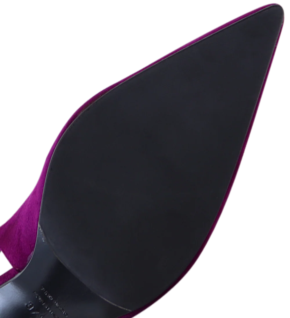 Emilia 90 slingback stiletter, fuxia ruskind - Image 5