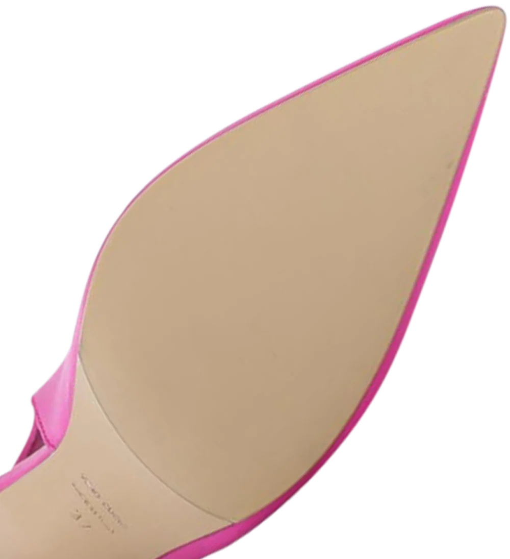 Emilia 90 slingback stiletter, pink læder - Image 8