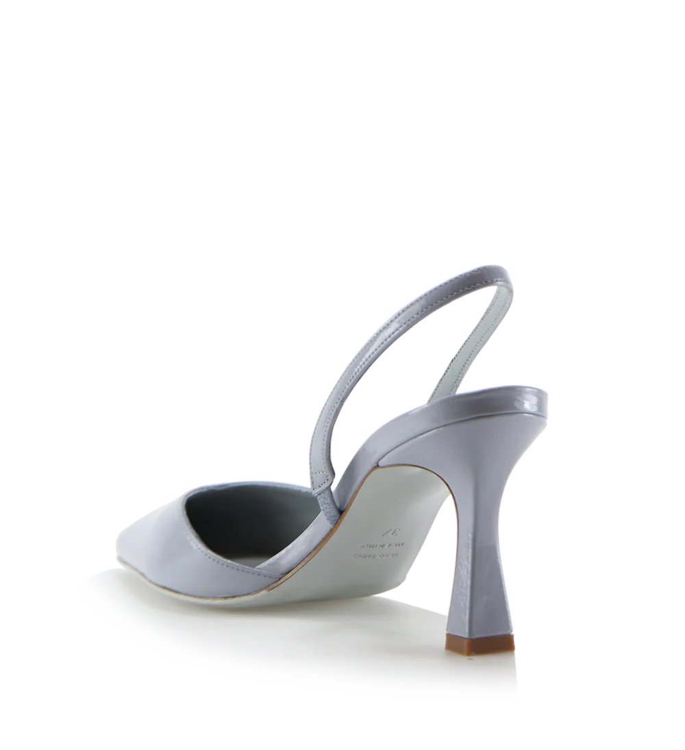 Emira 70 slingback stiletter, ice blue lak - Image 6