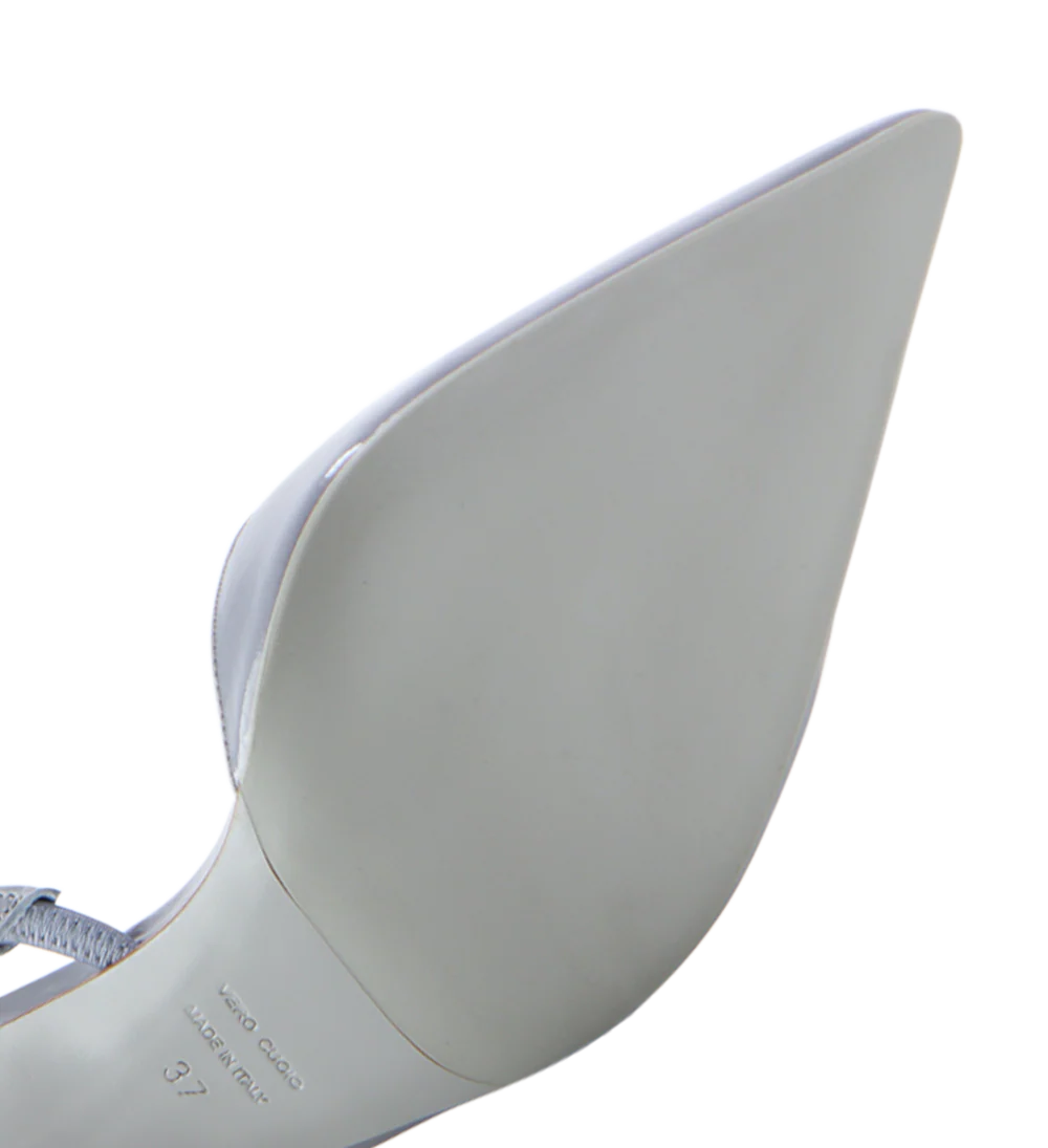 Emira 70 slingback stiletter, ice blue lak - Image 7