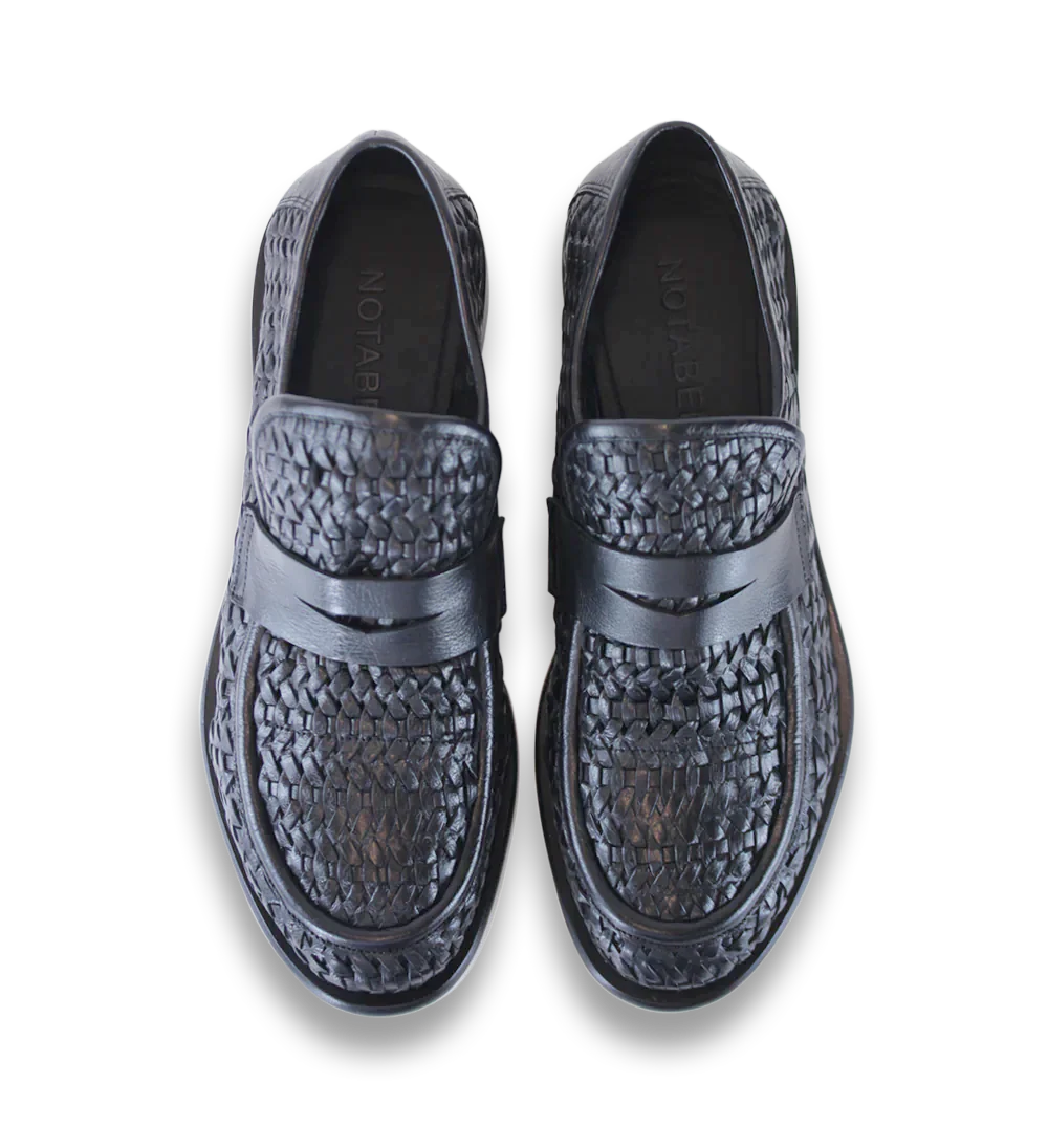 Enrico loafers, sort læder - Image 3