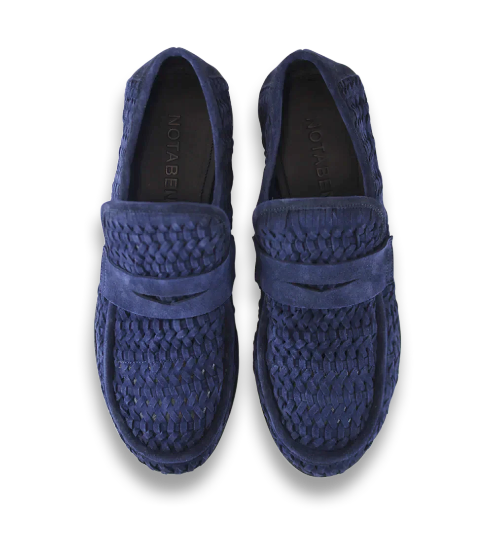Enrico loafers, blå ruskind - Image 10