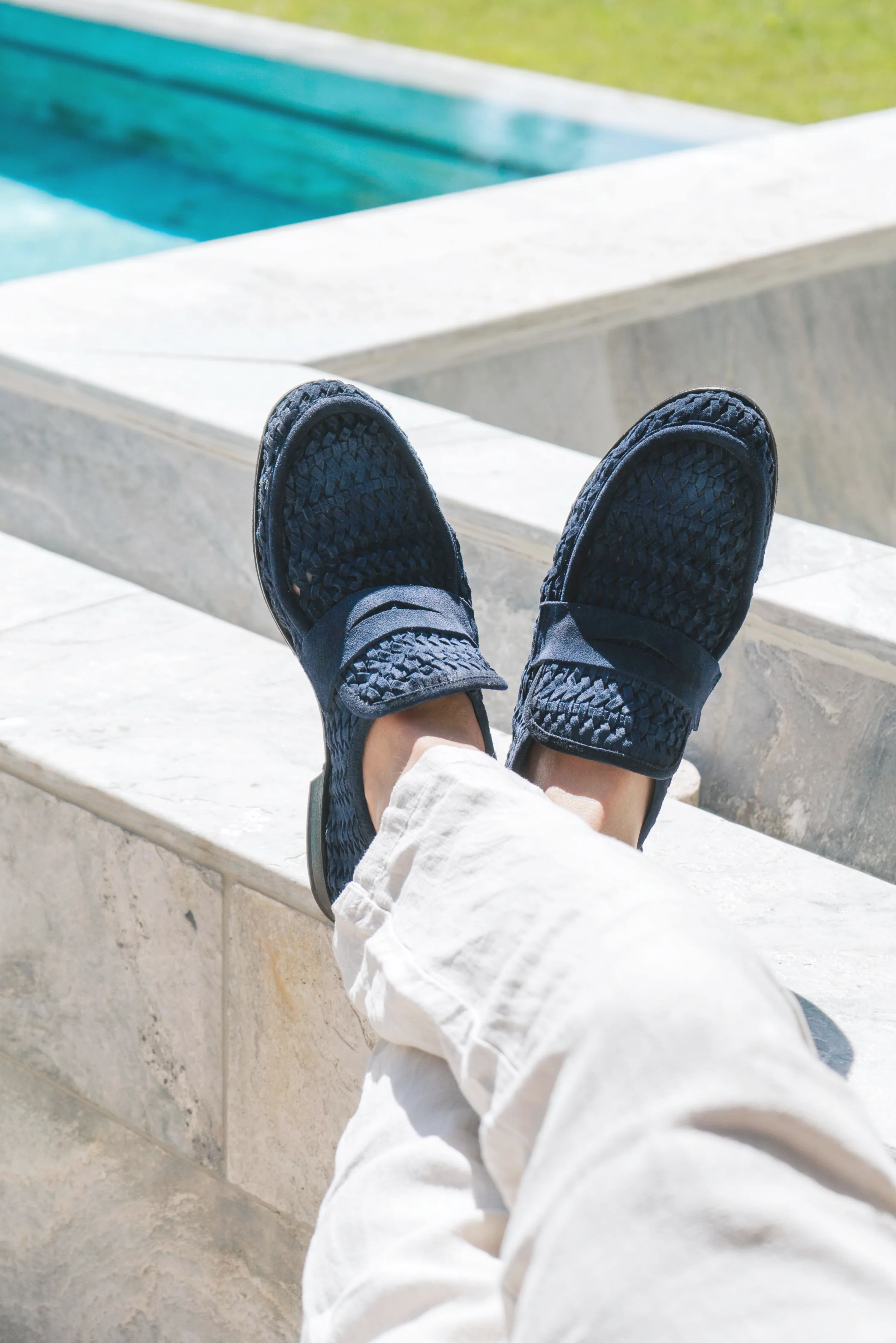 Enrico loafers, blå ruskind - Image 5