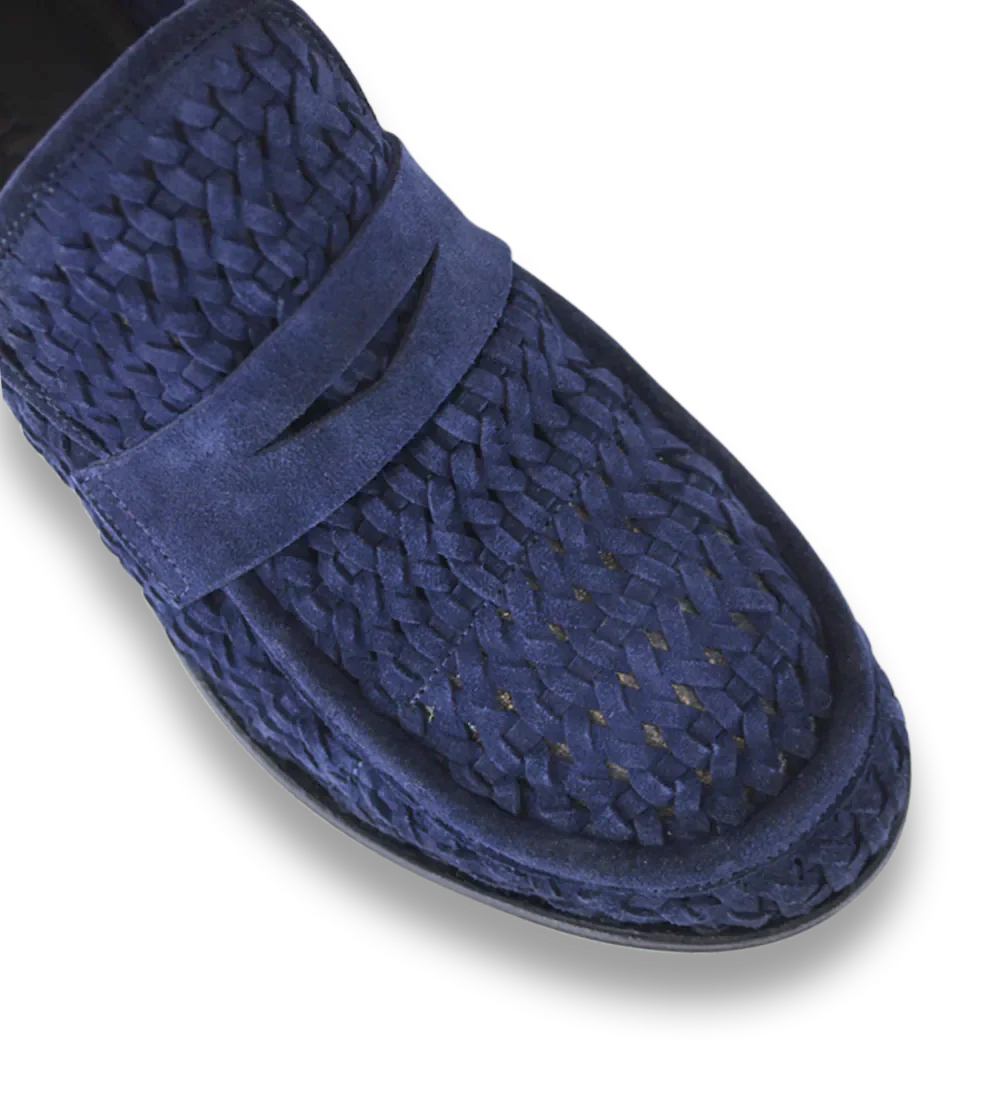 Enrico loafers, blå ruskind - Image 7