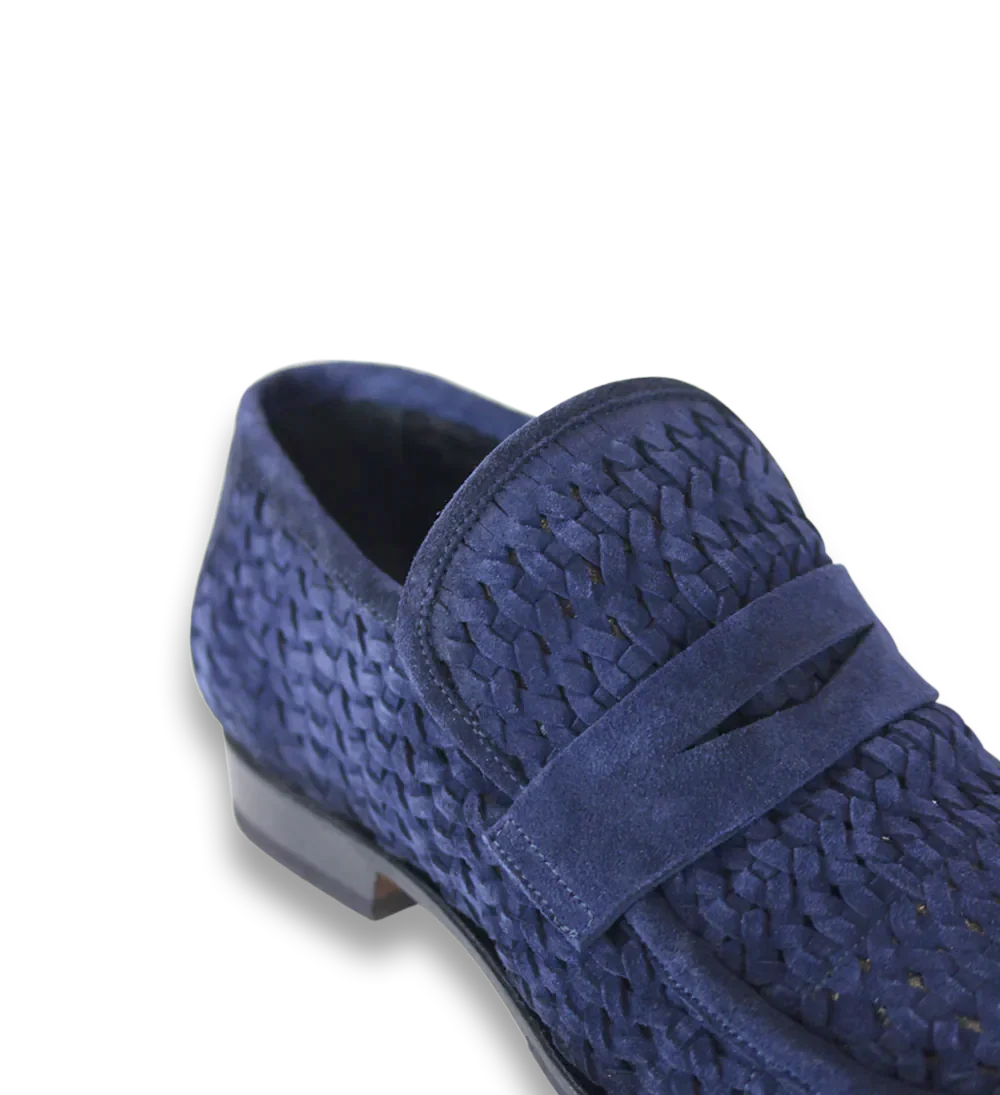 Enrico loafers, blå ruskind - Image 9