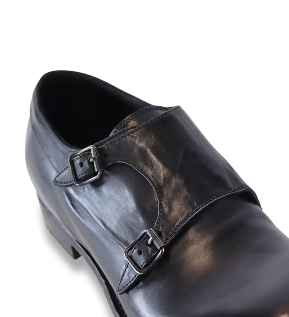 Enzo oxfords sko, sort læder - Image 4