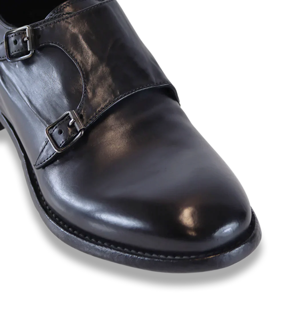 Enzo oxfords sko, sort læder - Image 5