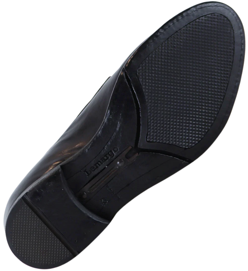 Enzo oxfords sko, sort læder - Image 6