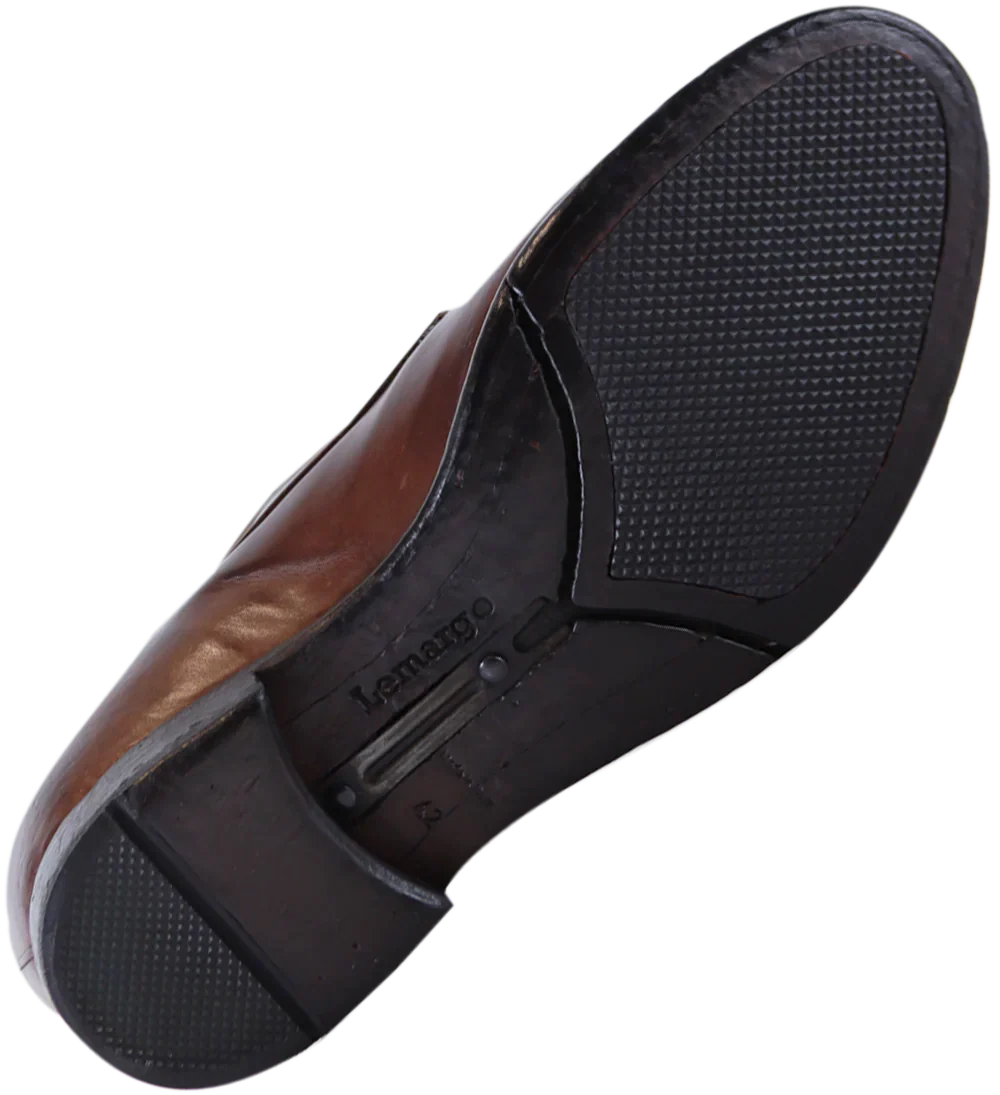 Enzo oxfords sko, brun læder - Image 6