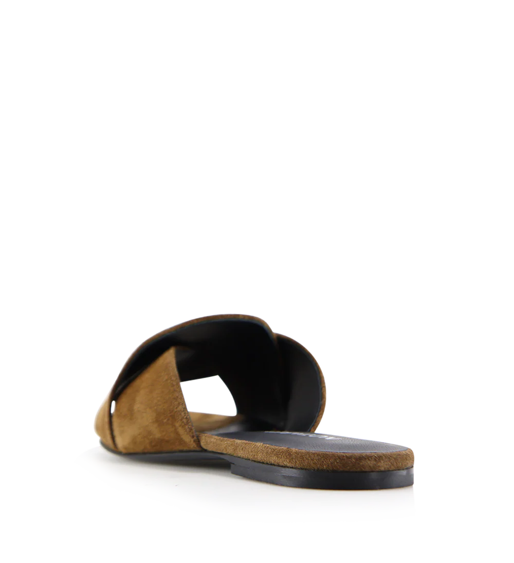 Fanny sandaler, brun ruskind - Image 5