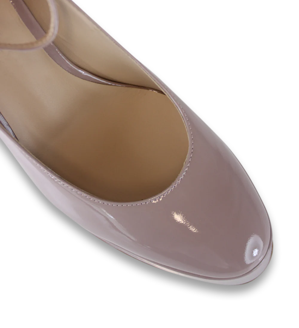 Franca 100 pumps, nude lak - Image 8