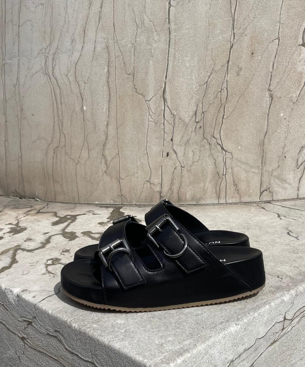 Gaïa sandaler, sort læder - Image 3
