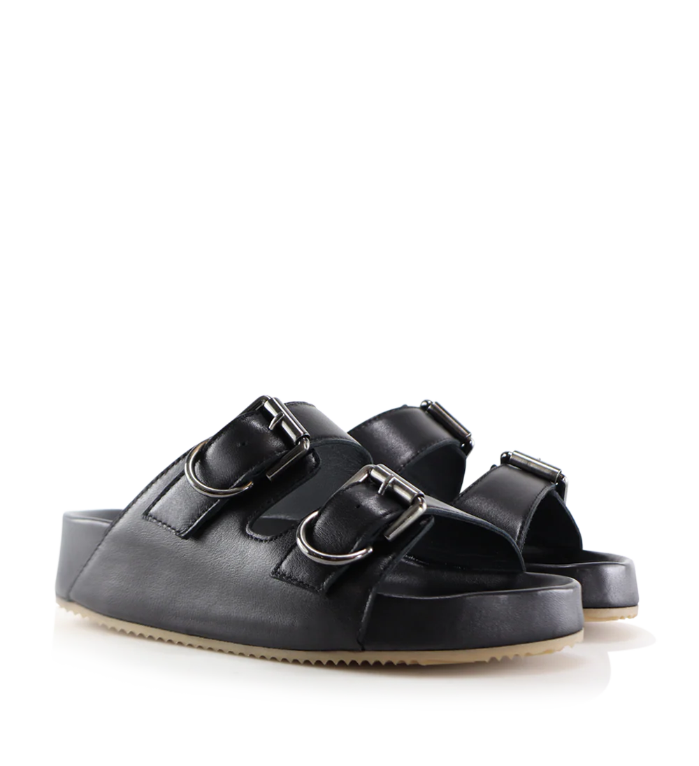 Gaïa sandaler, sort læder - Image 4