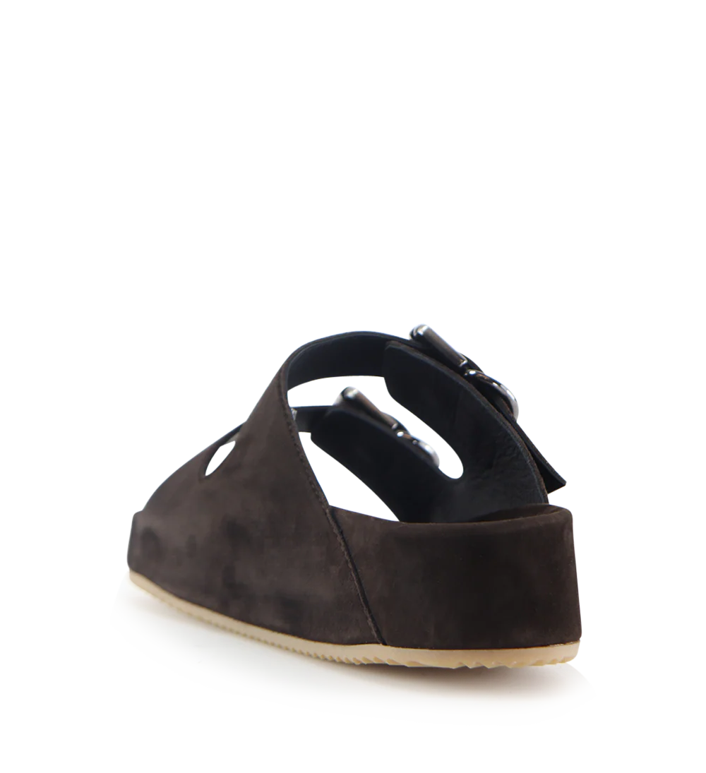 Gaïa sandaler, mørkebrun ruskind - Image 5