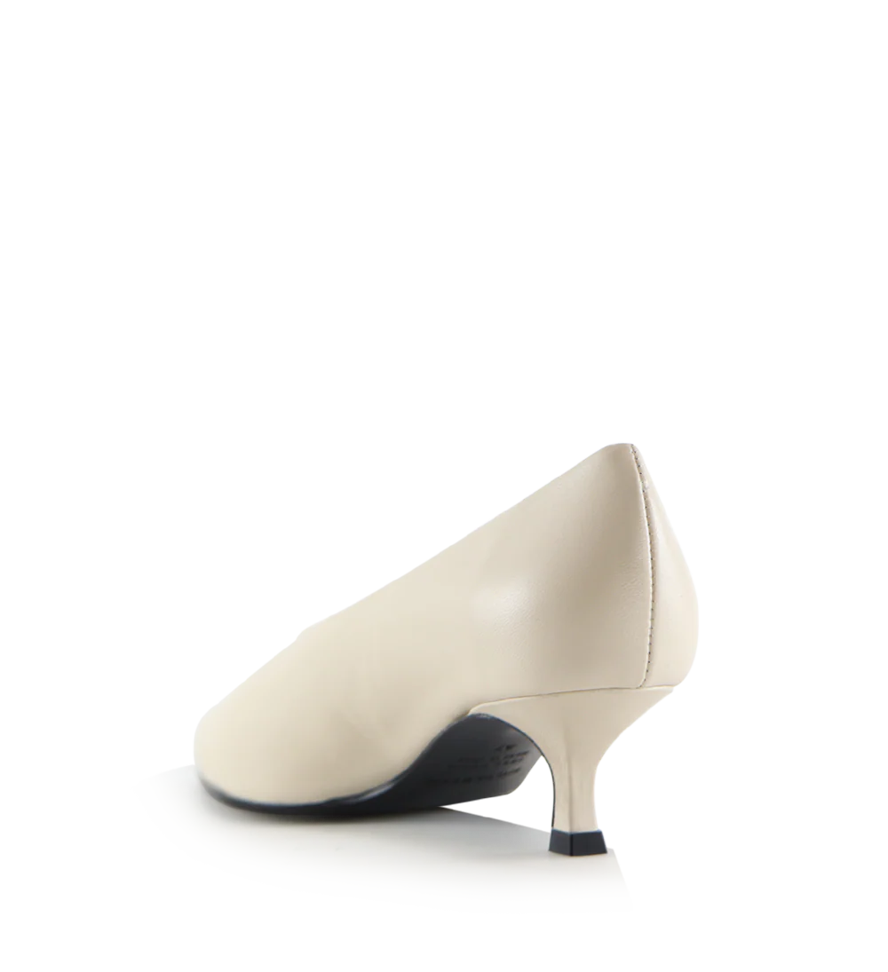 Gaia 40 stiletter, off-white læder - Image 6