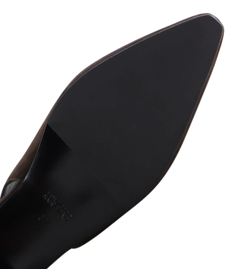 Gilda slingback, mørkebrun ruskind - Image 6