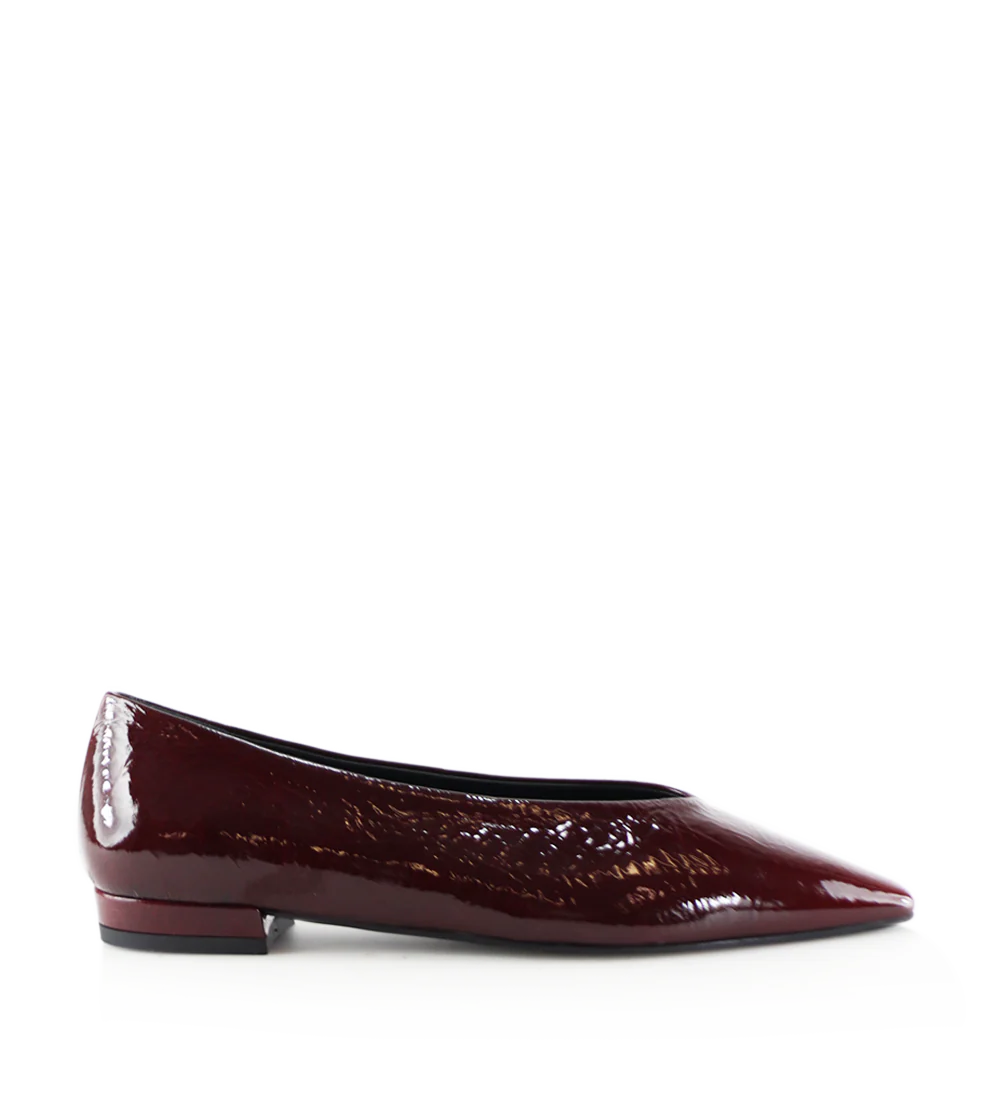 Ginevra ballerina, bordeaux lak