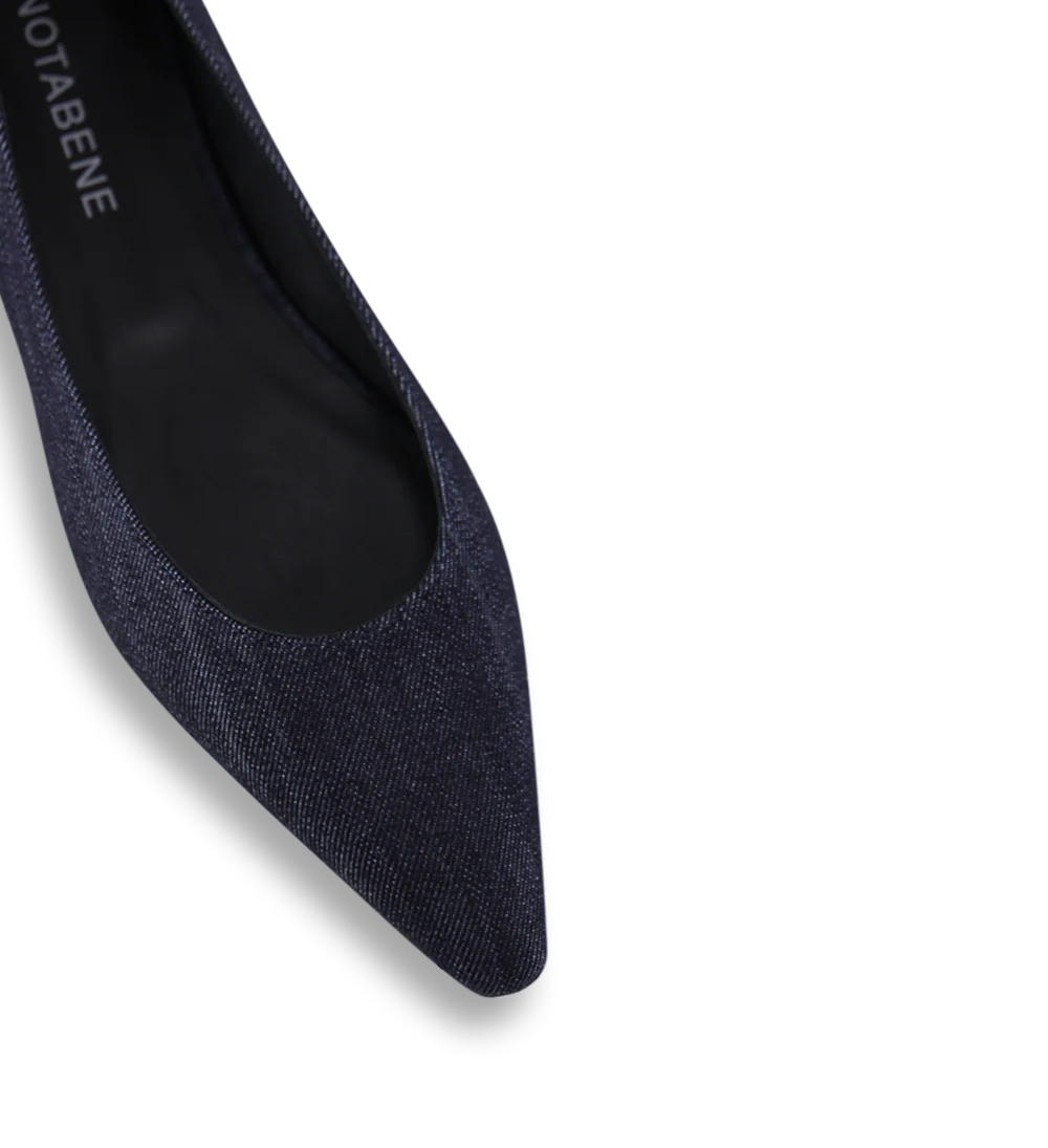 Gisela ballerinaer, denim - Image 5