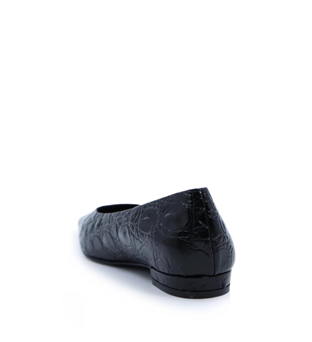 Gisla ballerina, sort croco - Image 5