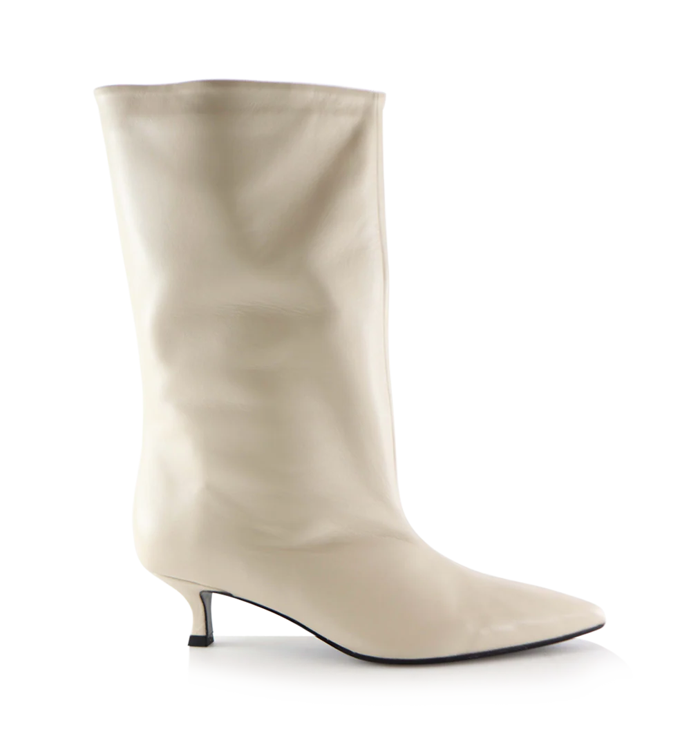 Greer 40 støvler, off-white læder