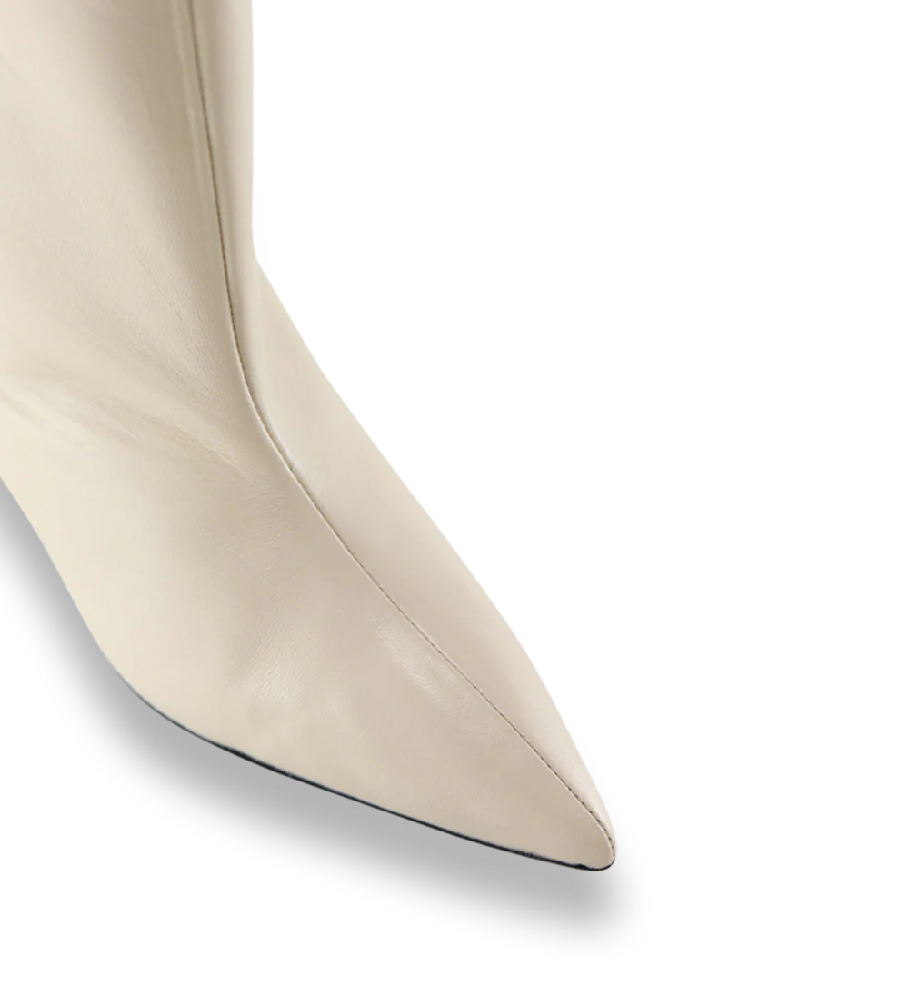 Greer 40 støvler, off-white læder - Image 4