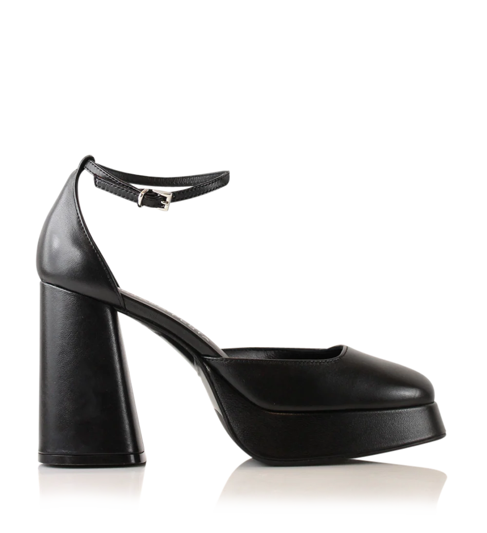 hedi 100 pumps, sort læder