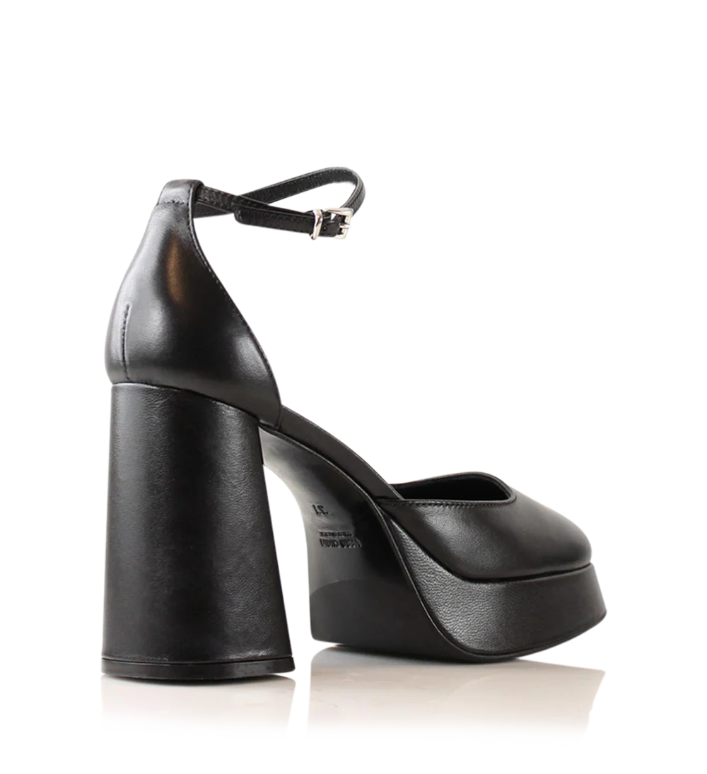 hedi 100 pumps, sort læder - Image 3