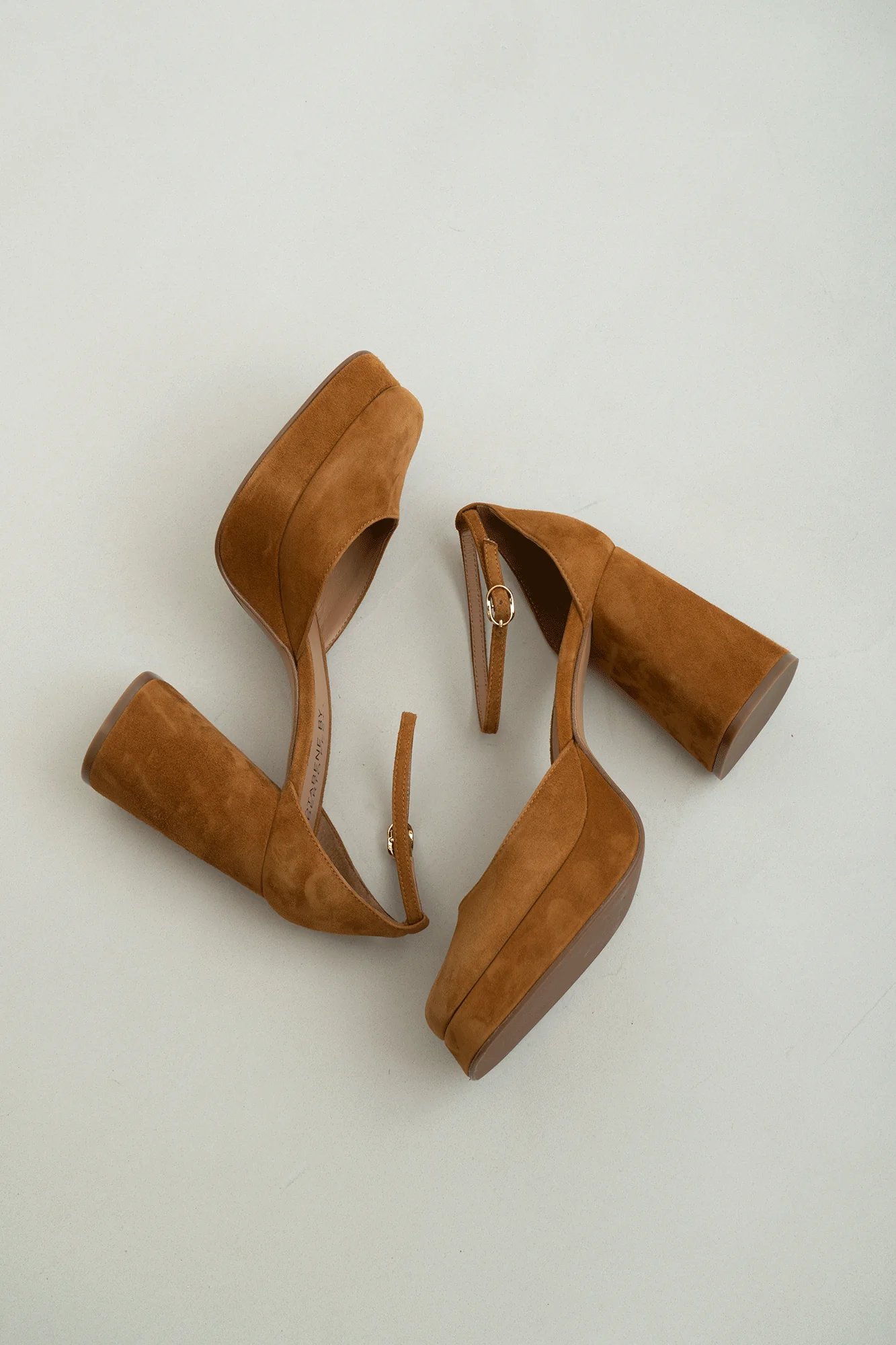 Hedi 100 pumps, brun ruskind - Image 4