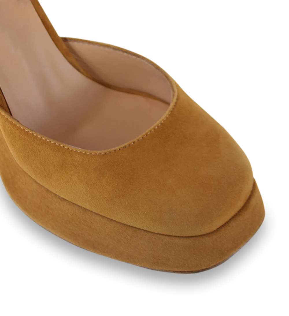 Hedi 100 pumps, brun ruskind - Image 6