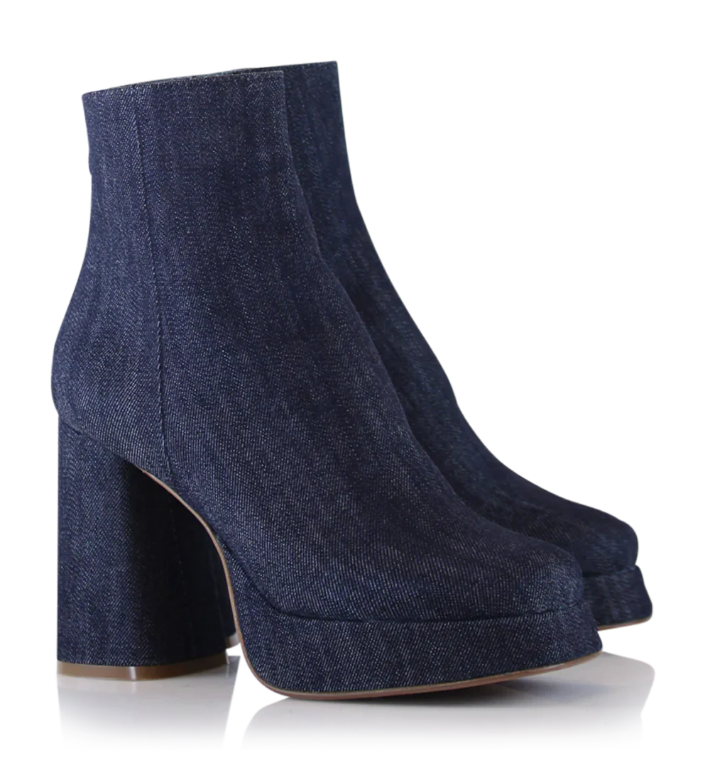 Henny 100 støvler, denim - Image 3