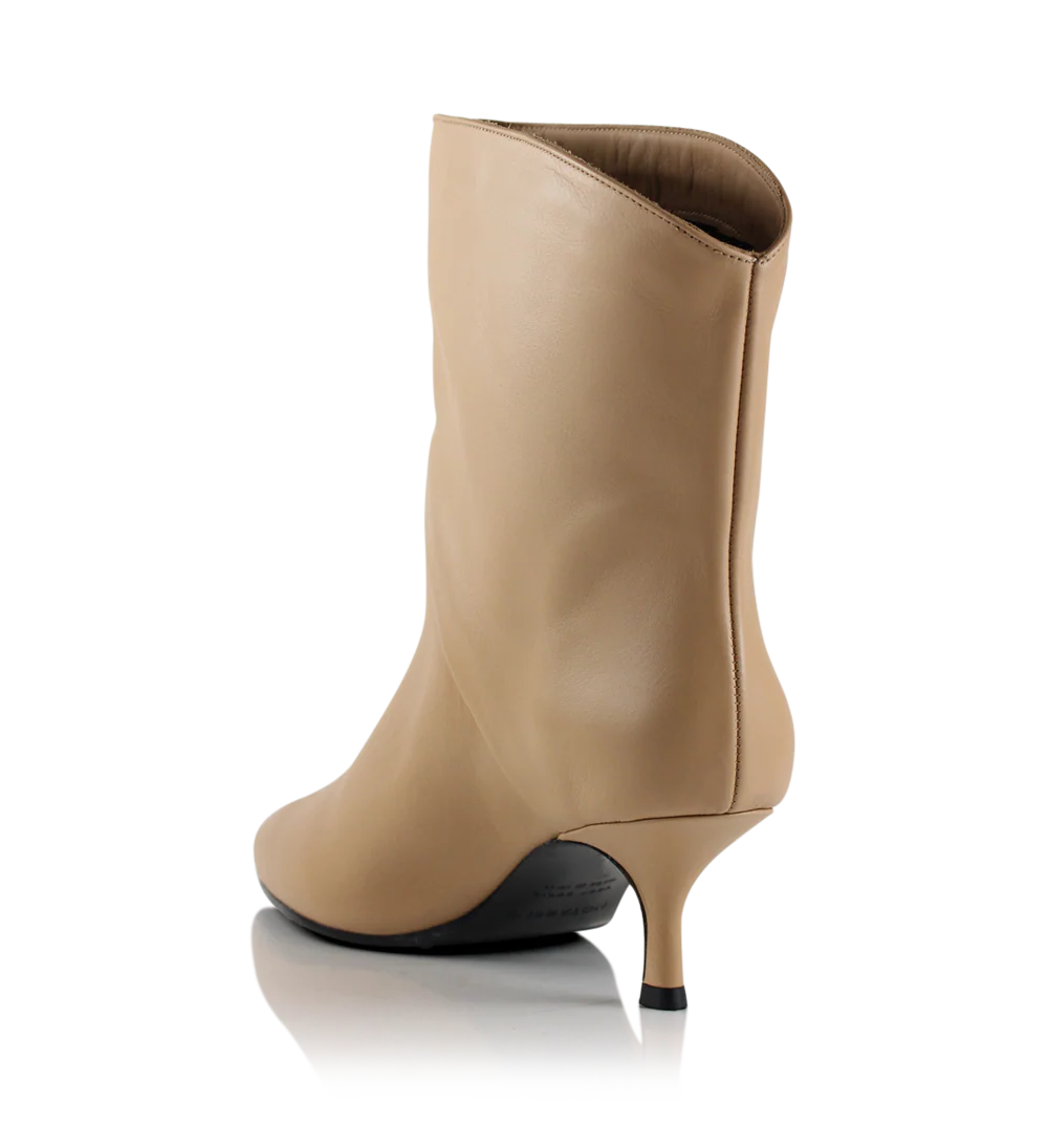 Hilda støvler, beige læder - Image 4