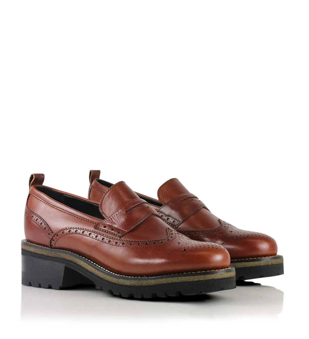 Idun loafers, brun læder - Image 3