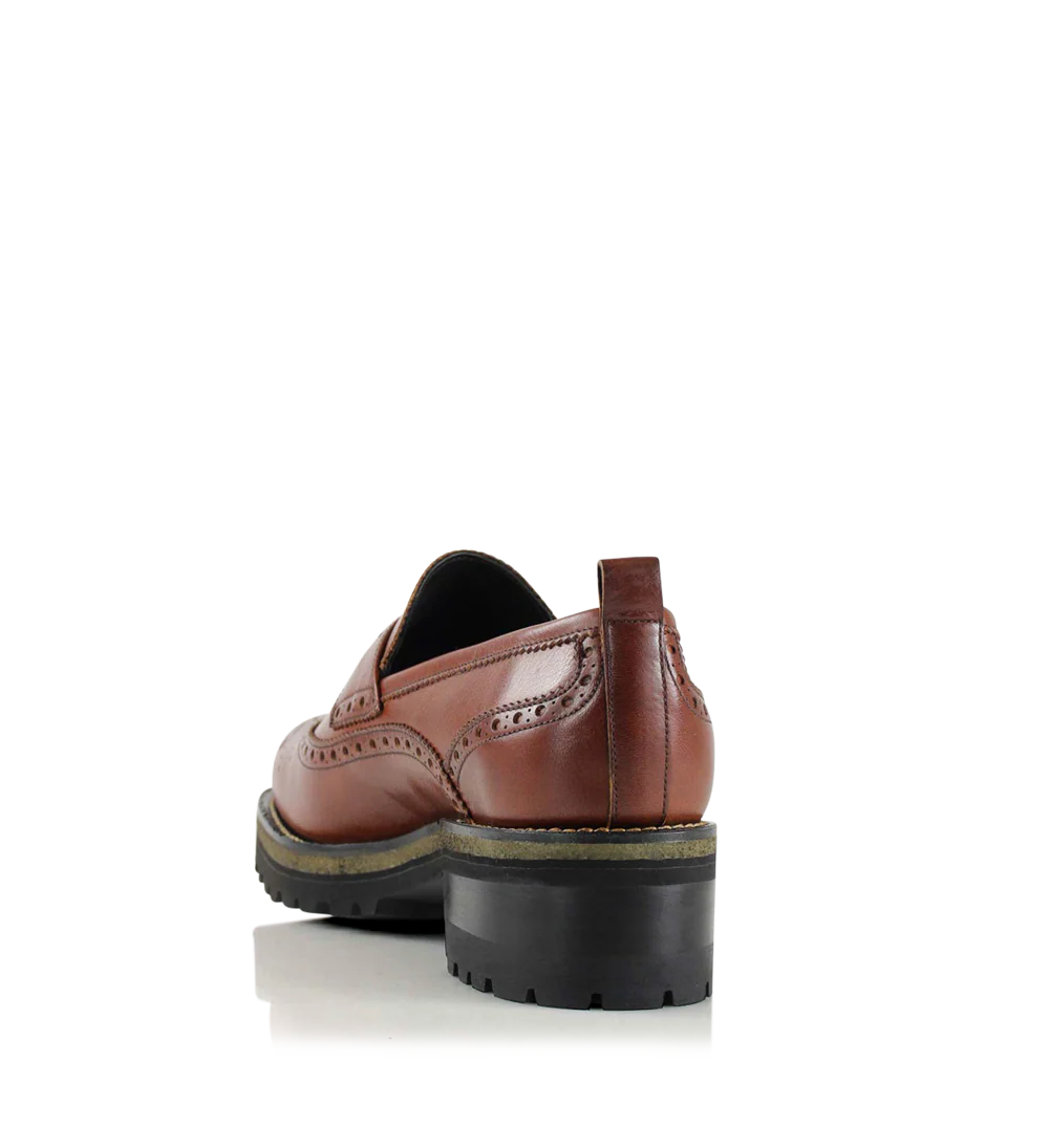 Idun loafers, brun læder - Image 4