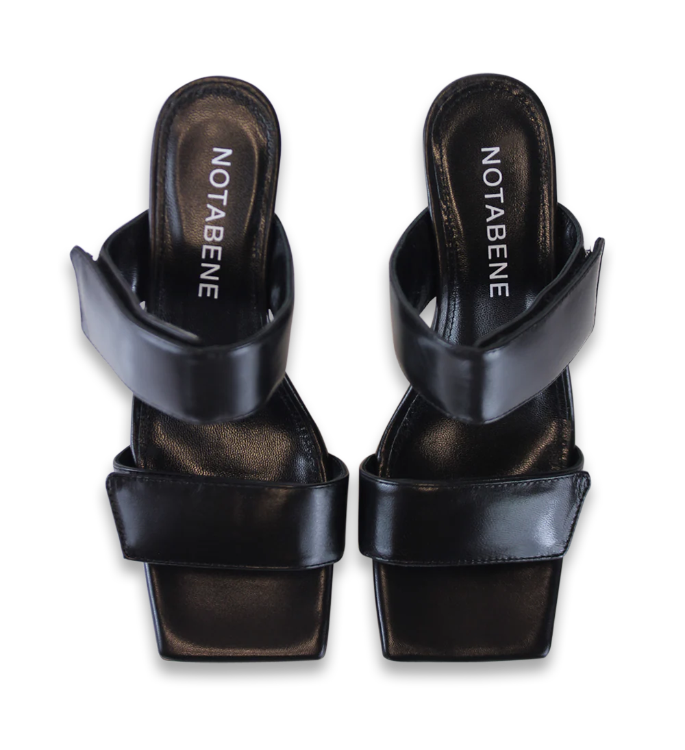 Ilina 70 sandaler, sort læder - Image 10