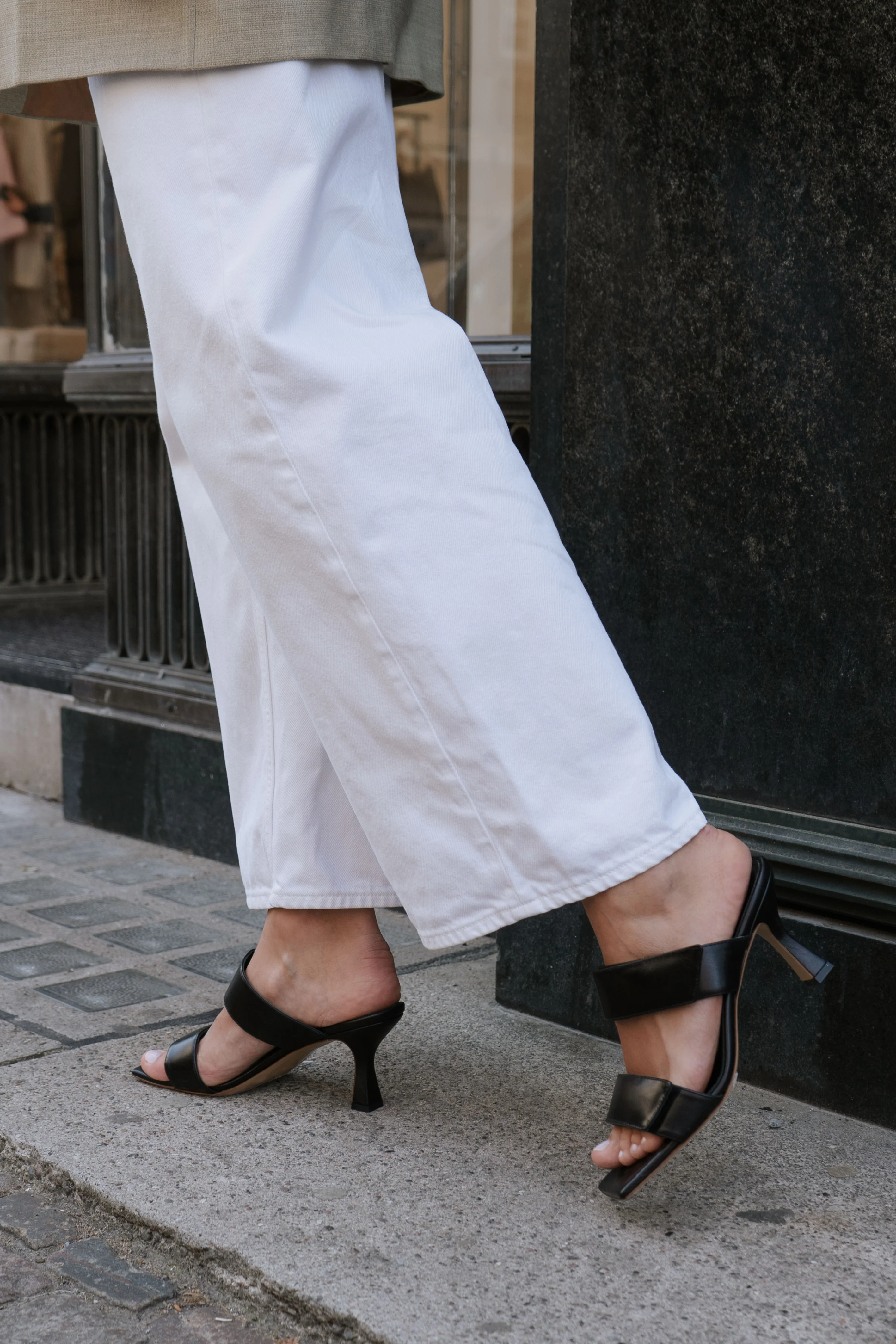 Ilina 70 sandaler, sort læder - Image 7