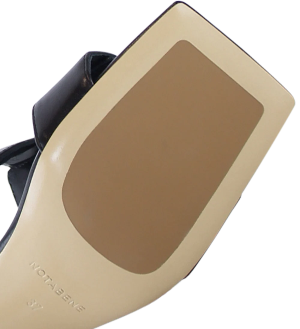 Ilina 70 sandaler, sort læder - Image 9