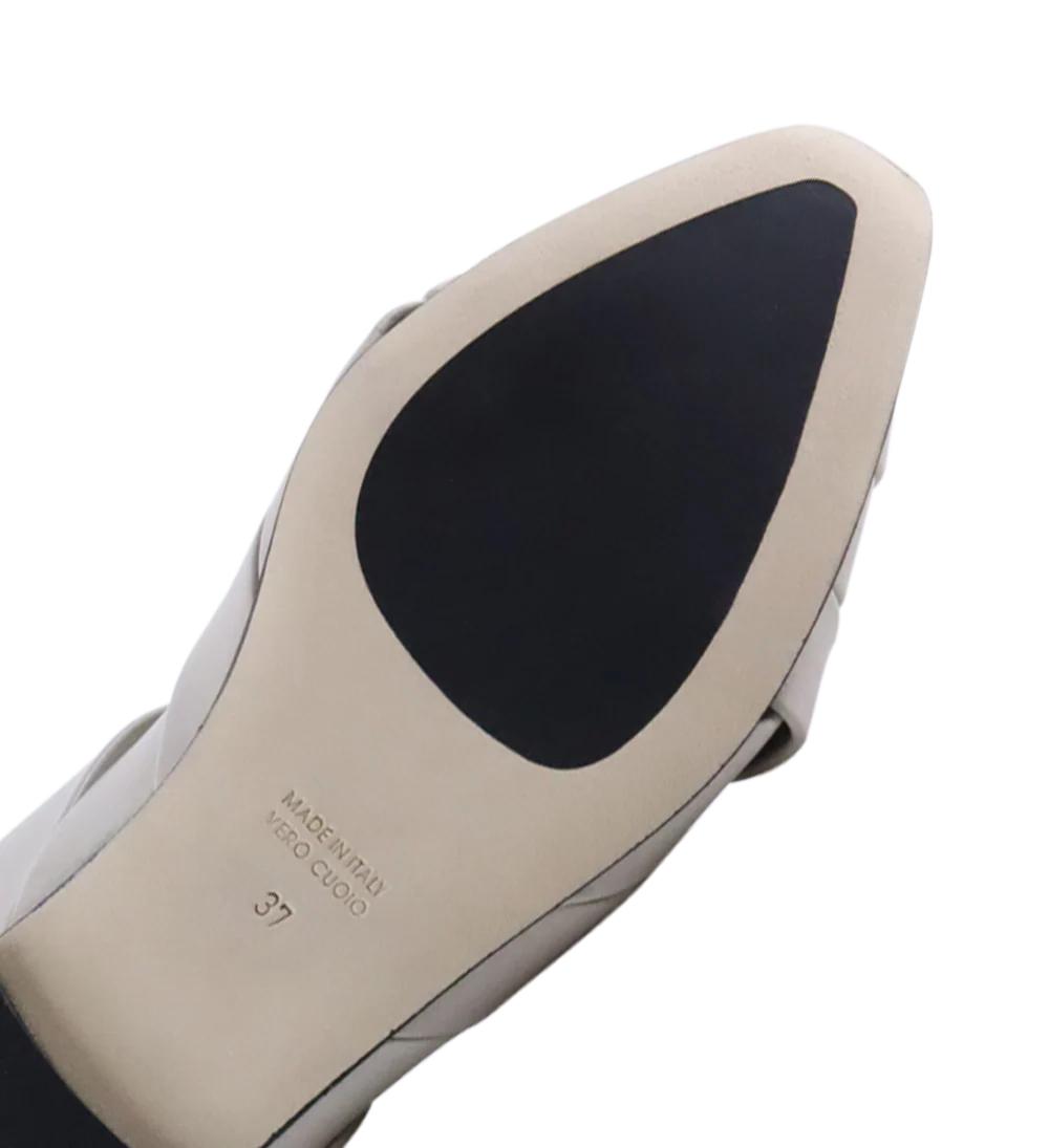 Lorena sandaler, beige læder - Image 5
