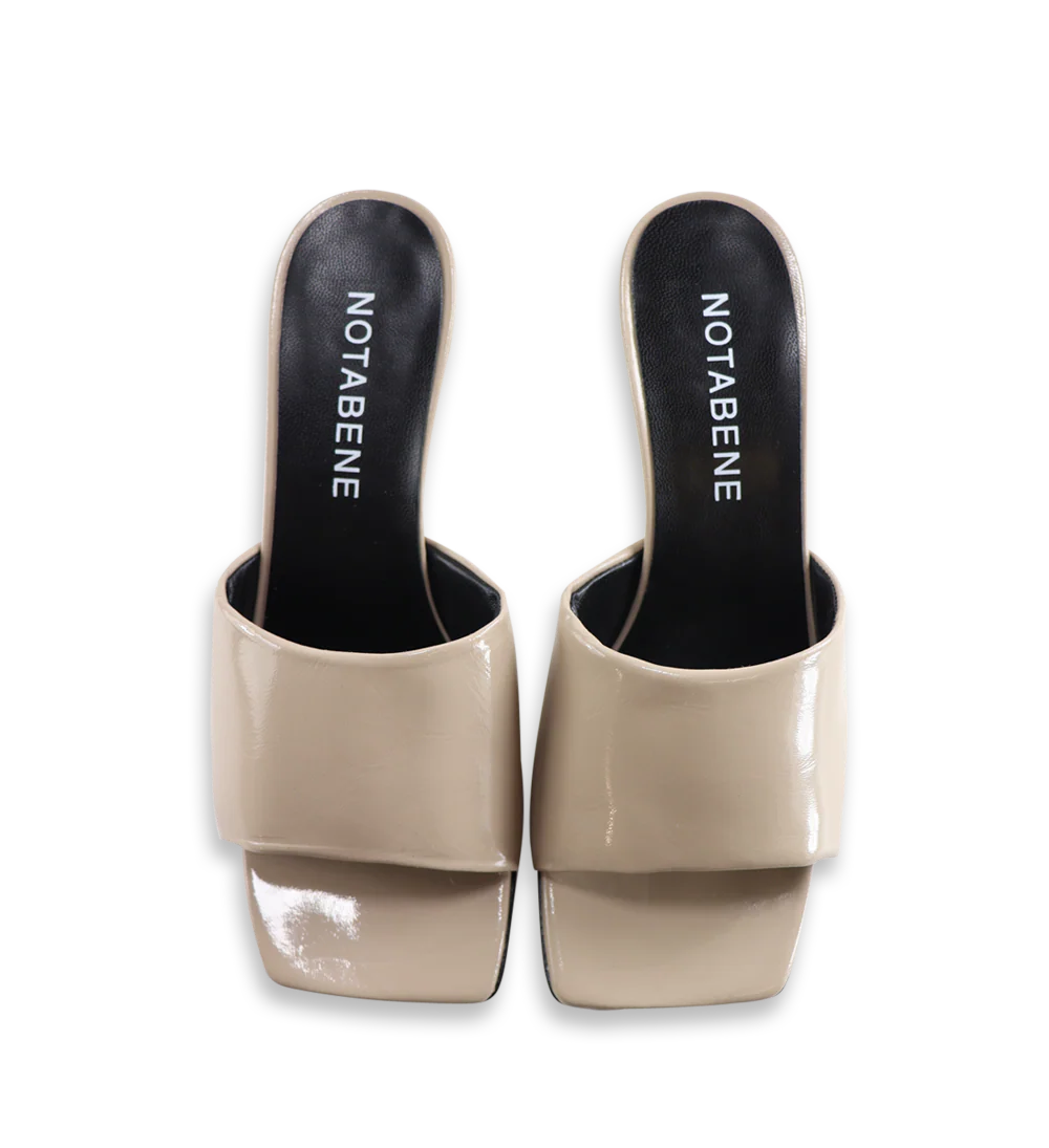 Lotus sandaler, nude lak - Image 3