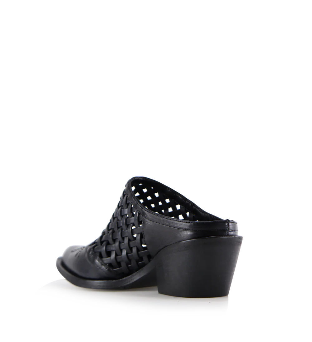 Lux 50 mules, sort læder - Image 4