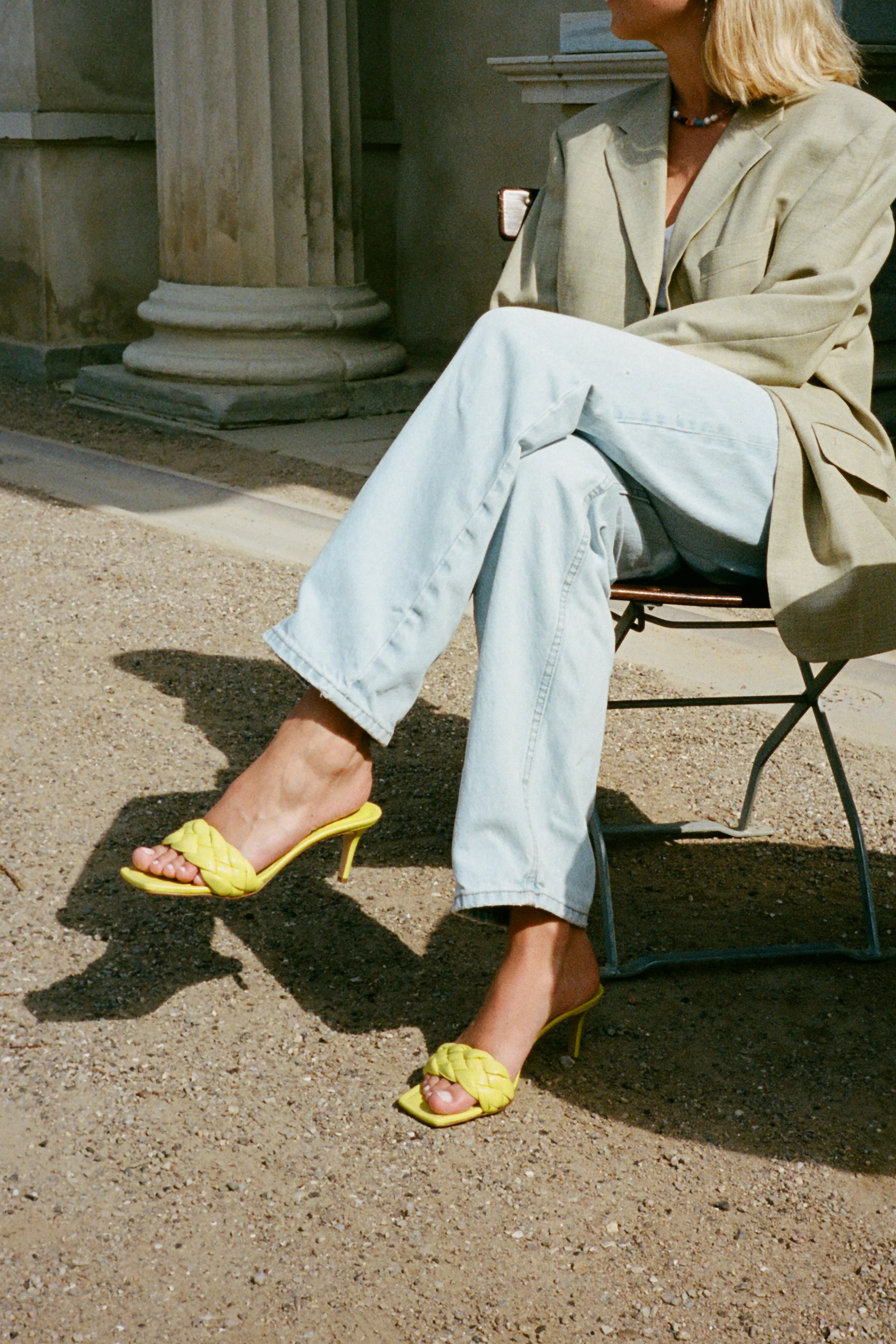 Mirabella 60 sandaler, gul læder - Image 7