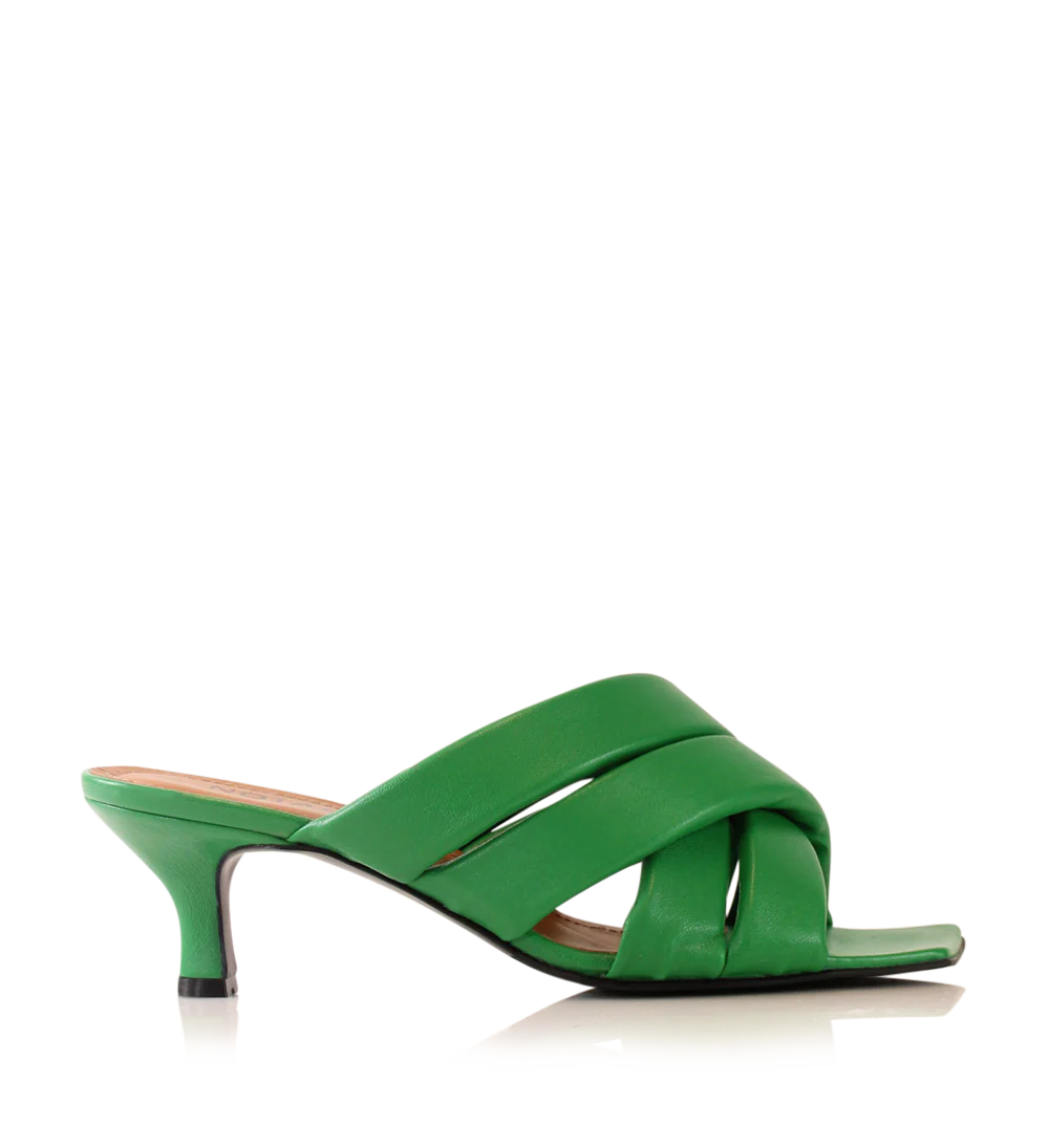 Molly 50 sandaler, grøn læder