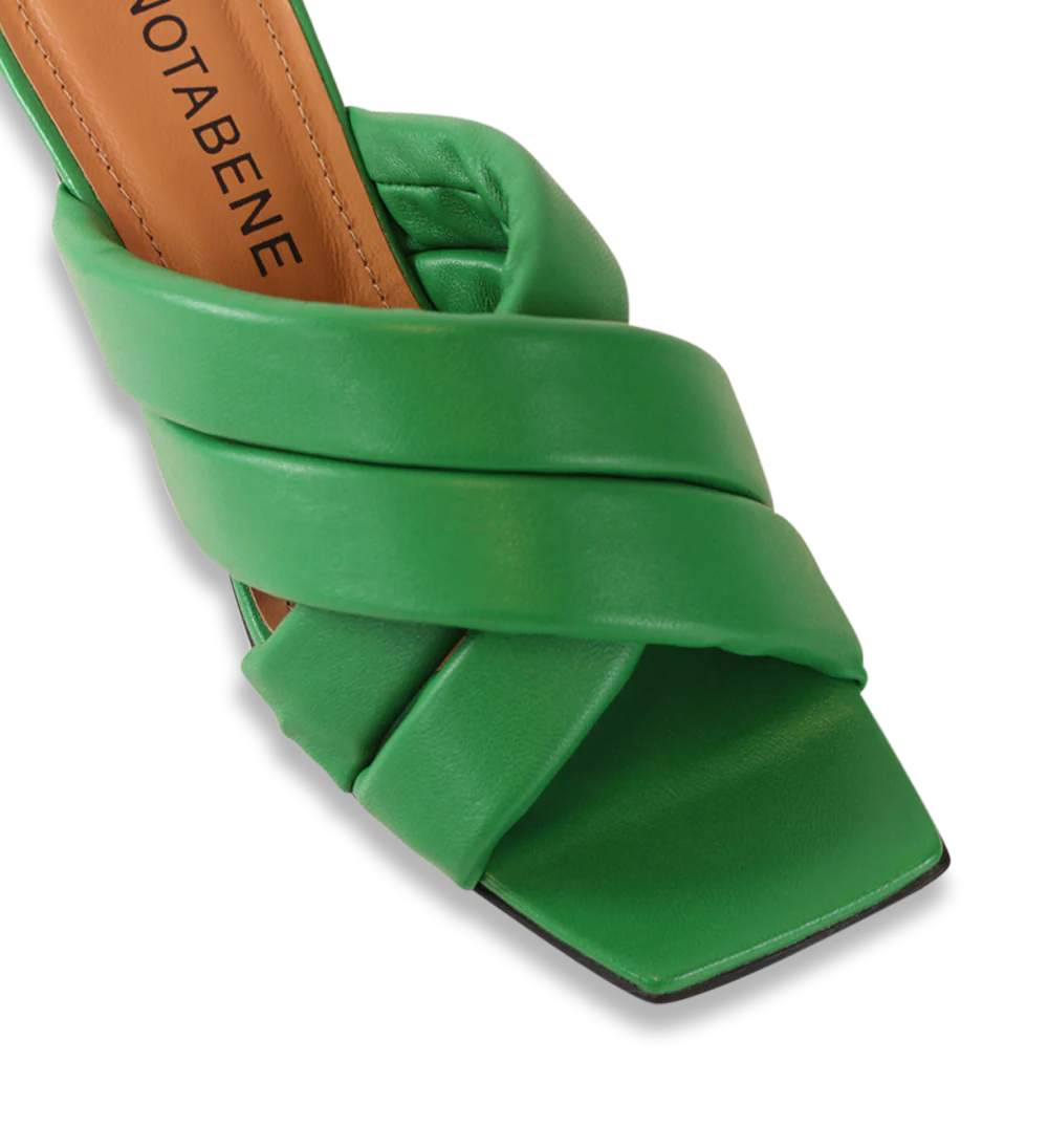 Molly 50 sandaler, grøn læder - Image 4