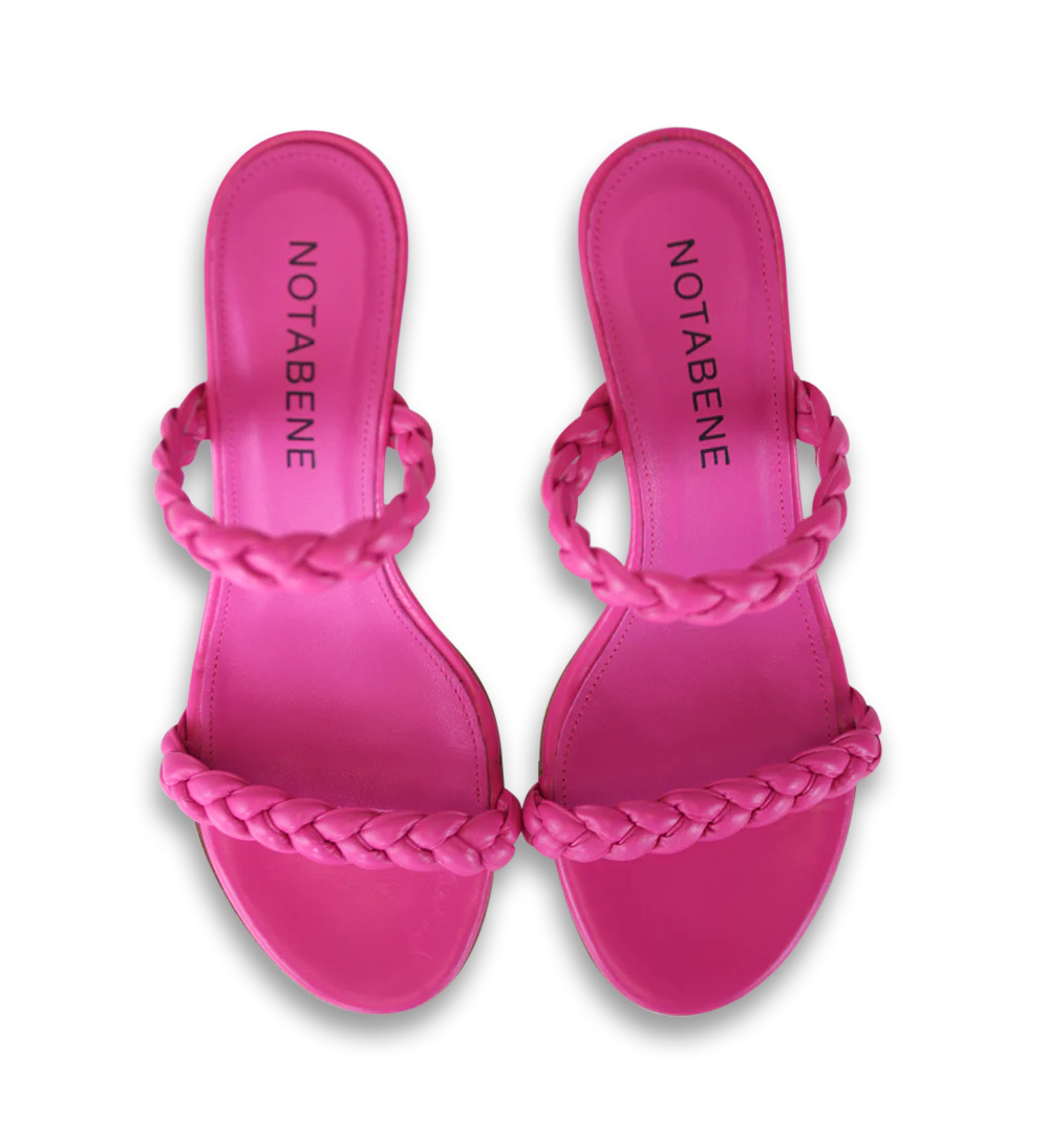 Ortensia 60 sandaler, pink læder - Image 9