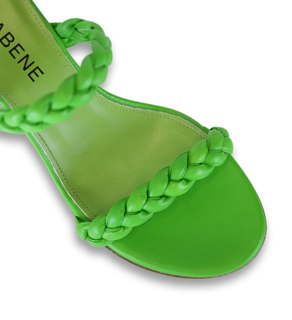 Ortensia 60 sandaler, grøn læder - Image 5