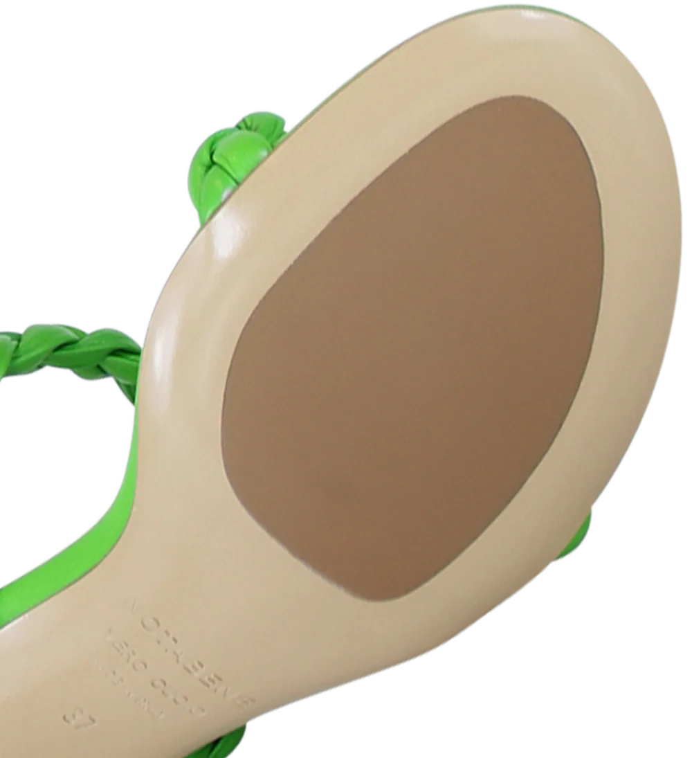 Ortensia 60 sandaler, grøn læder - Image 6
