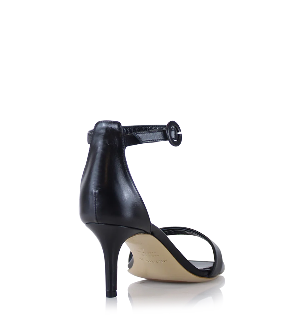 Rina 60 sandaler, sort læder - Image 4