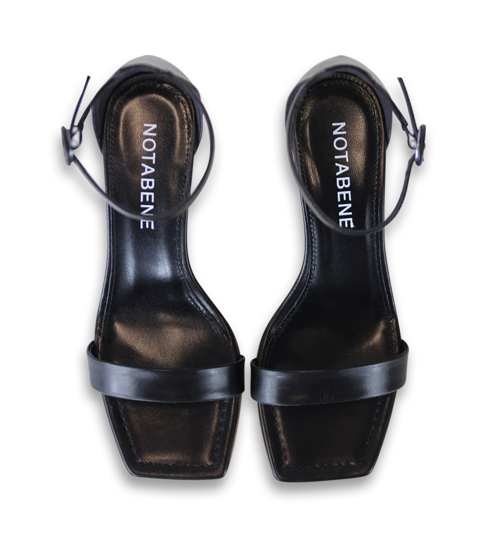 Rina 60 sandaler, sort læder - Image 7